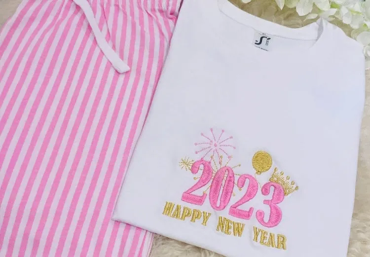Personalised short sleeved pjs