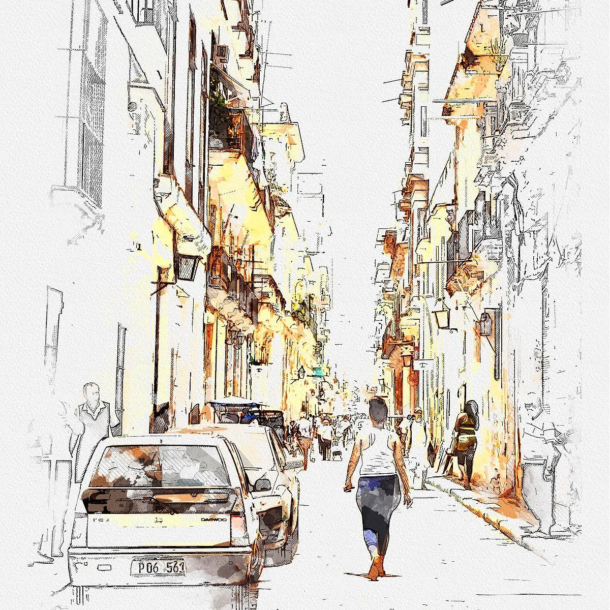 Photoshop Action Urban Sketcher