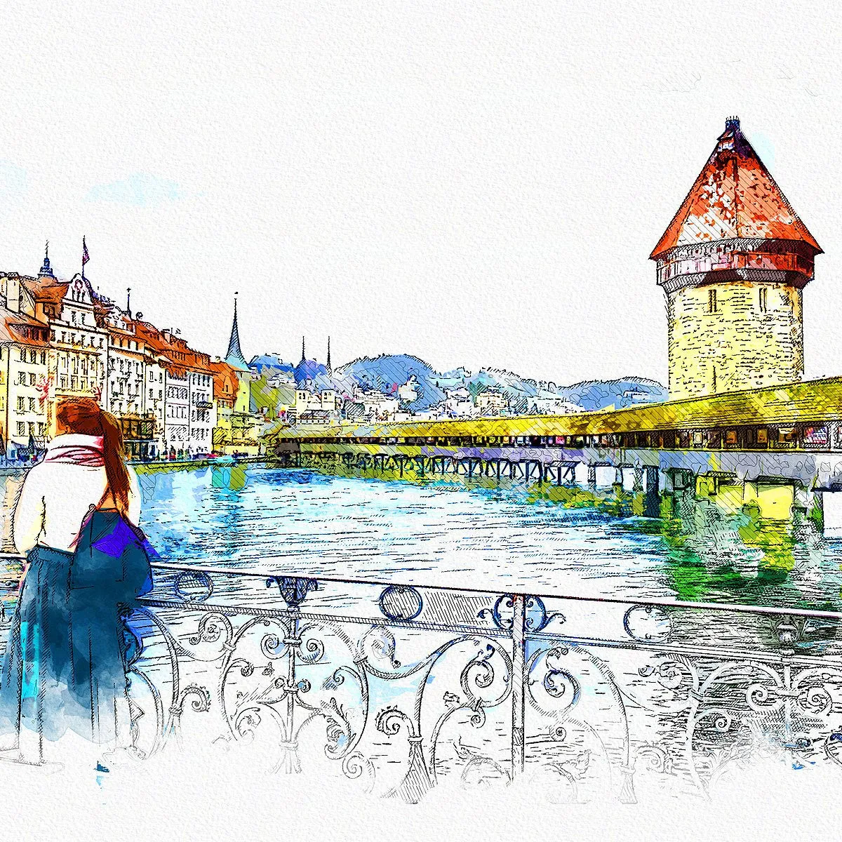 Photoshop Action Urban Sketcher