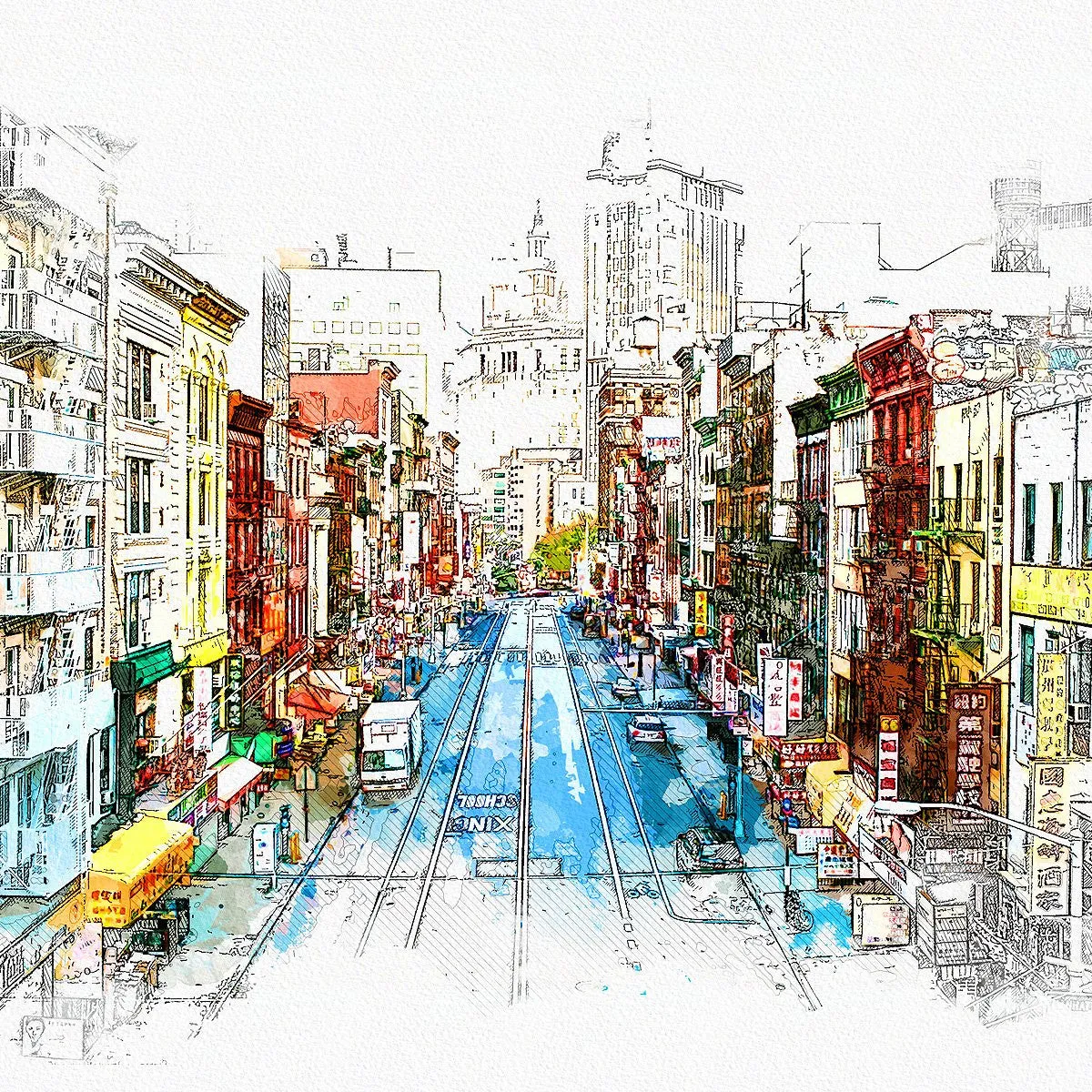 Photoshop Action Urban Sketcher