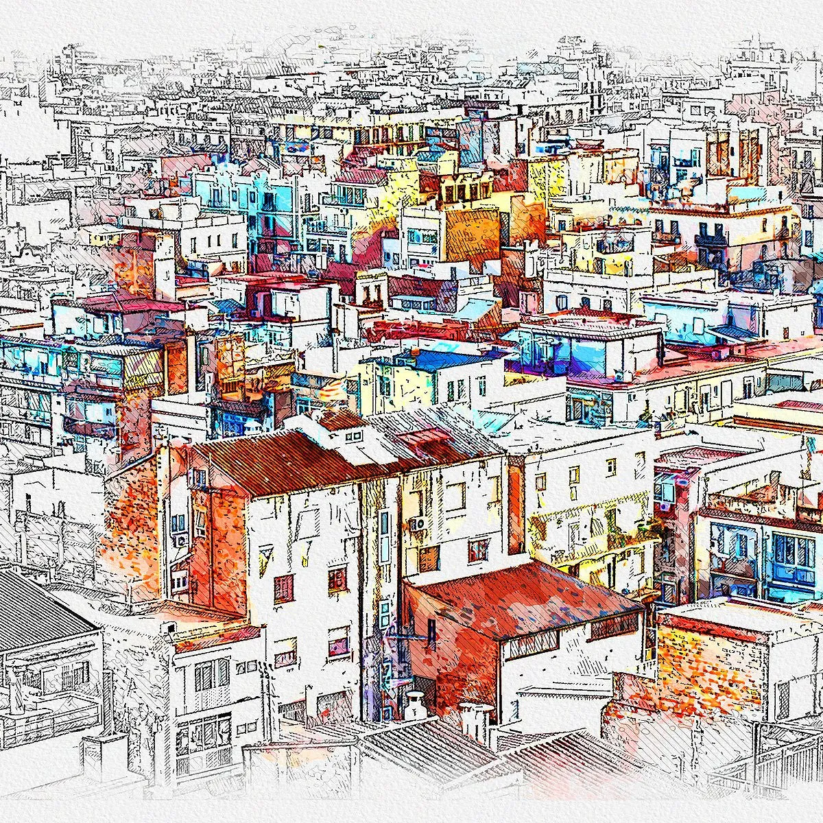 Photoshop Action Urban Sketcher