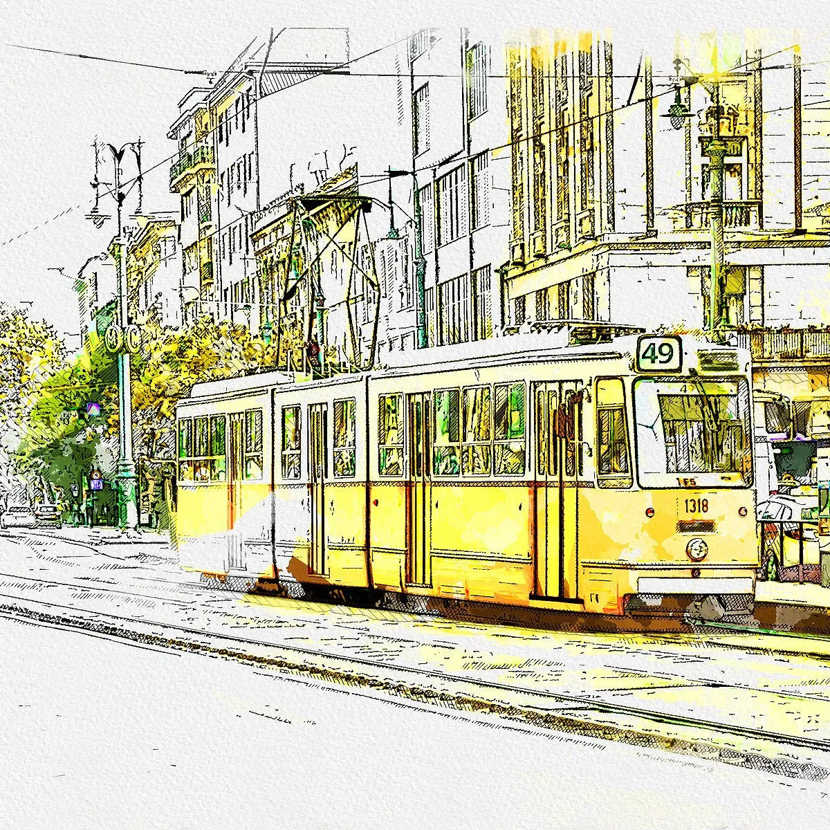 Photoshop Action Urban Sketcher