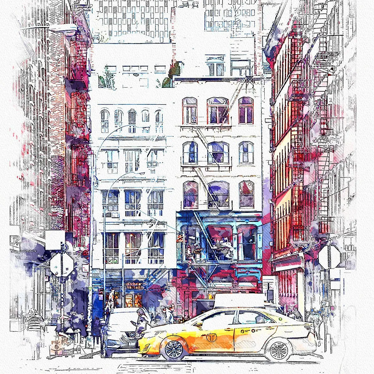 Photoshop Action Urban Sketcher