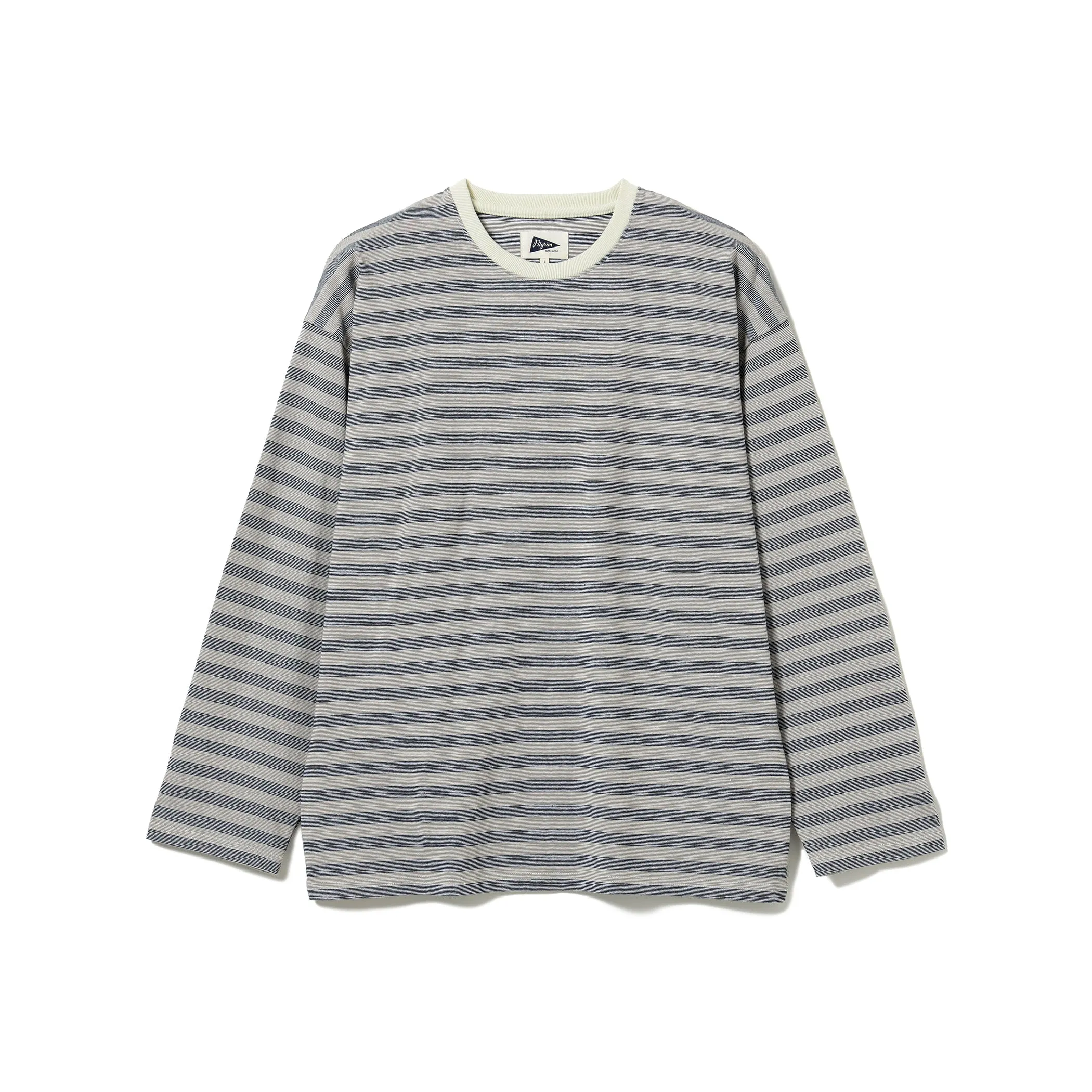 Pilgrim Surf Supply - Hawkinson Striped Crew - Navy Stripe