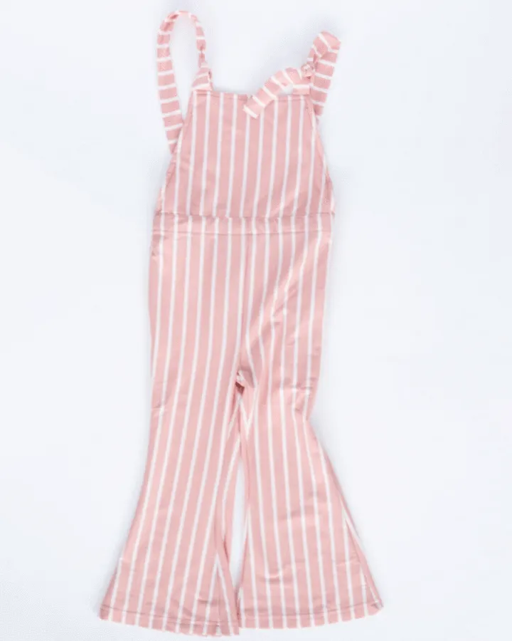 PINK & WHITE STRIPE JUMPSUIT