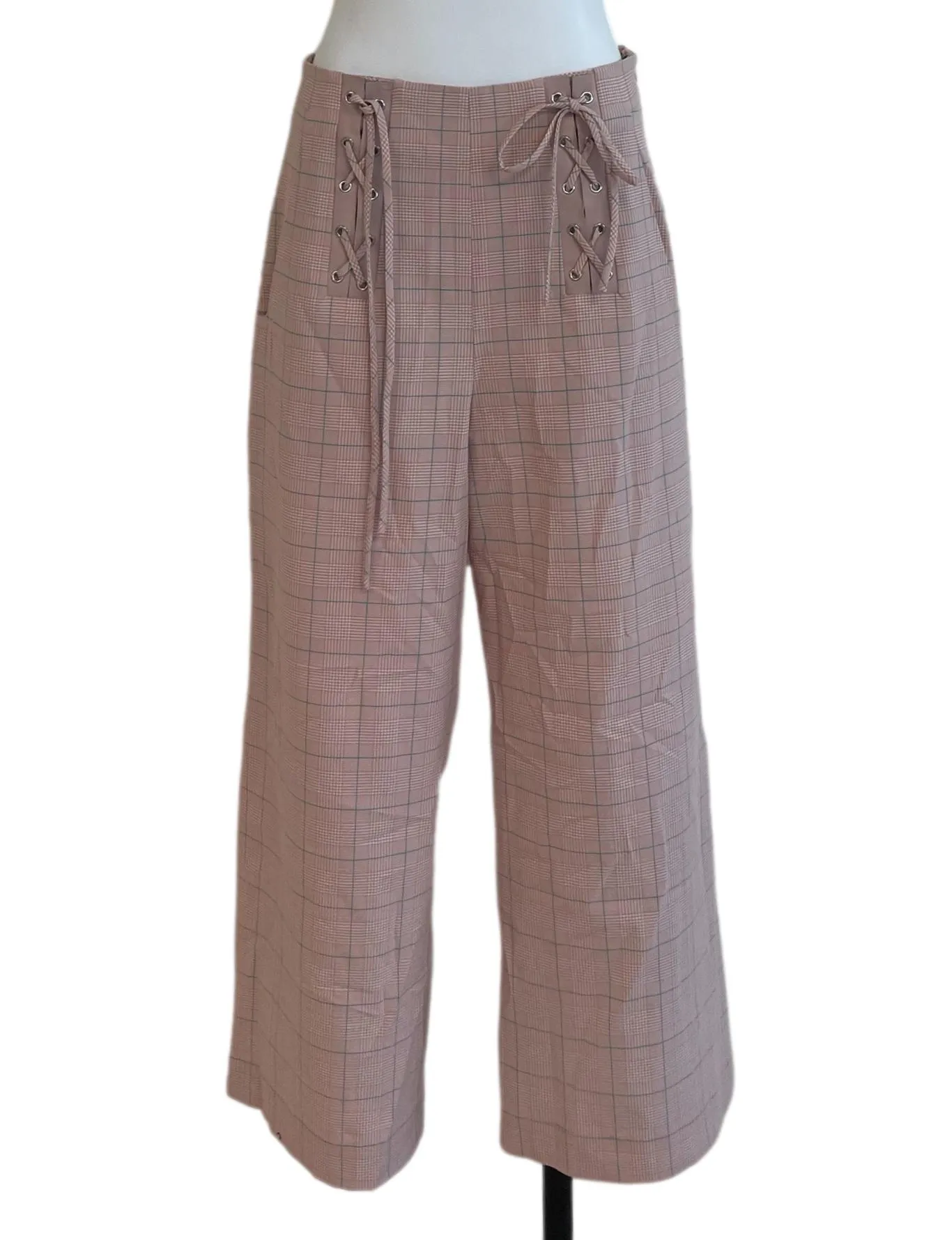 Pink Checked Pants
