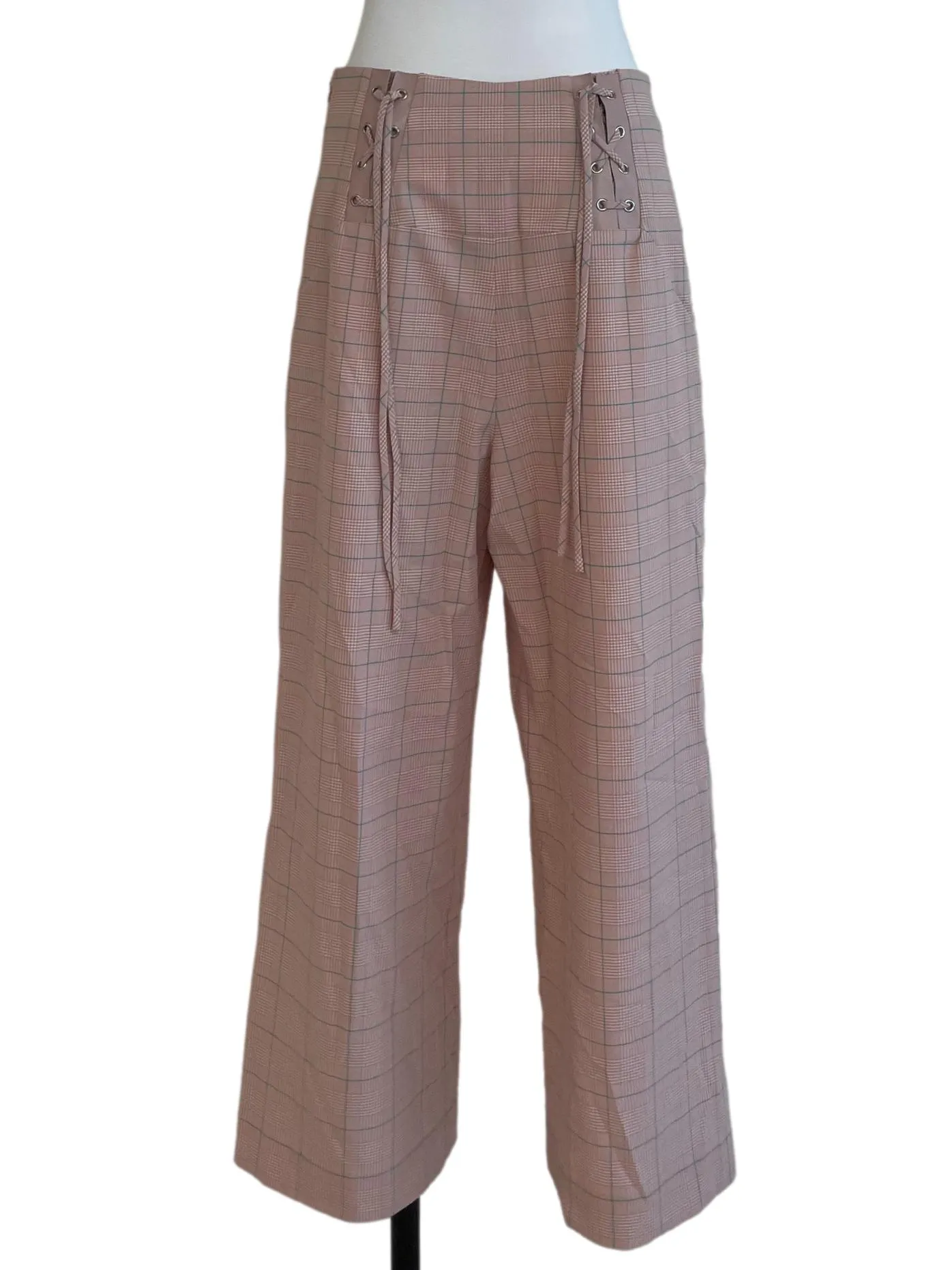 Pink Checked Pants