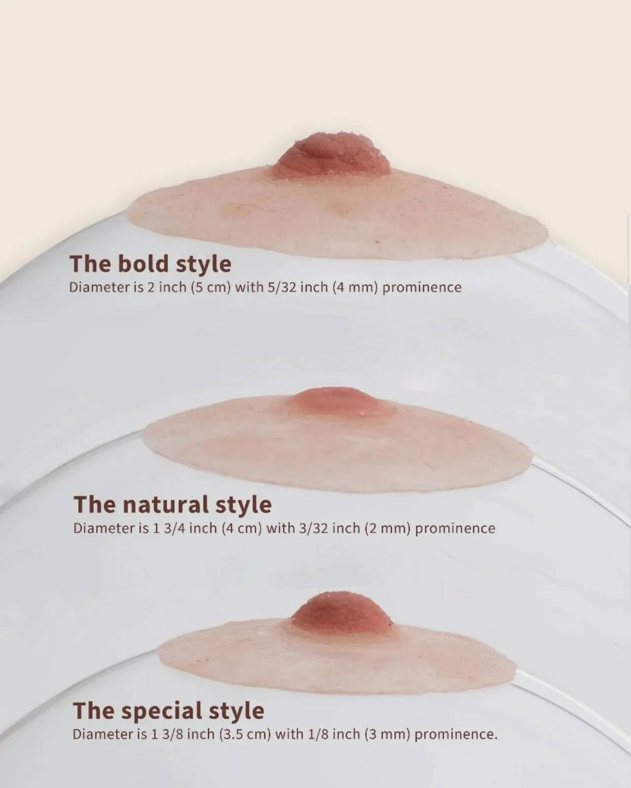 Pink Perfect Bold Nipples with Adhesive