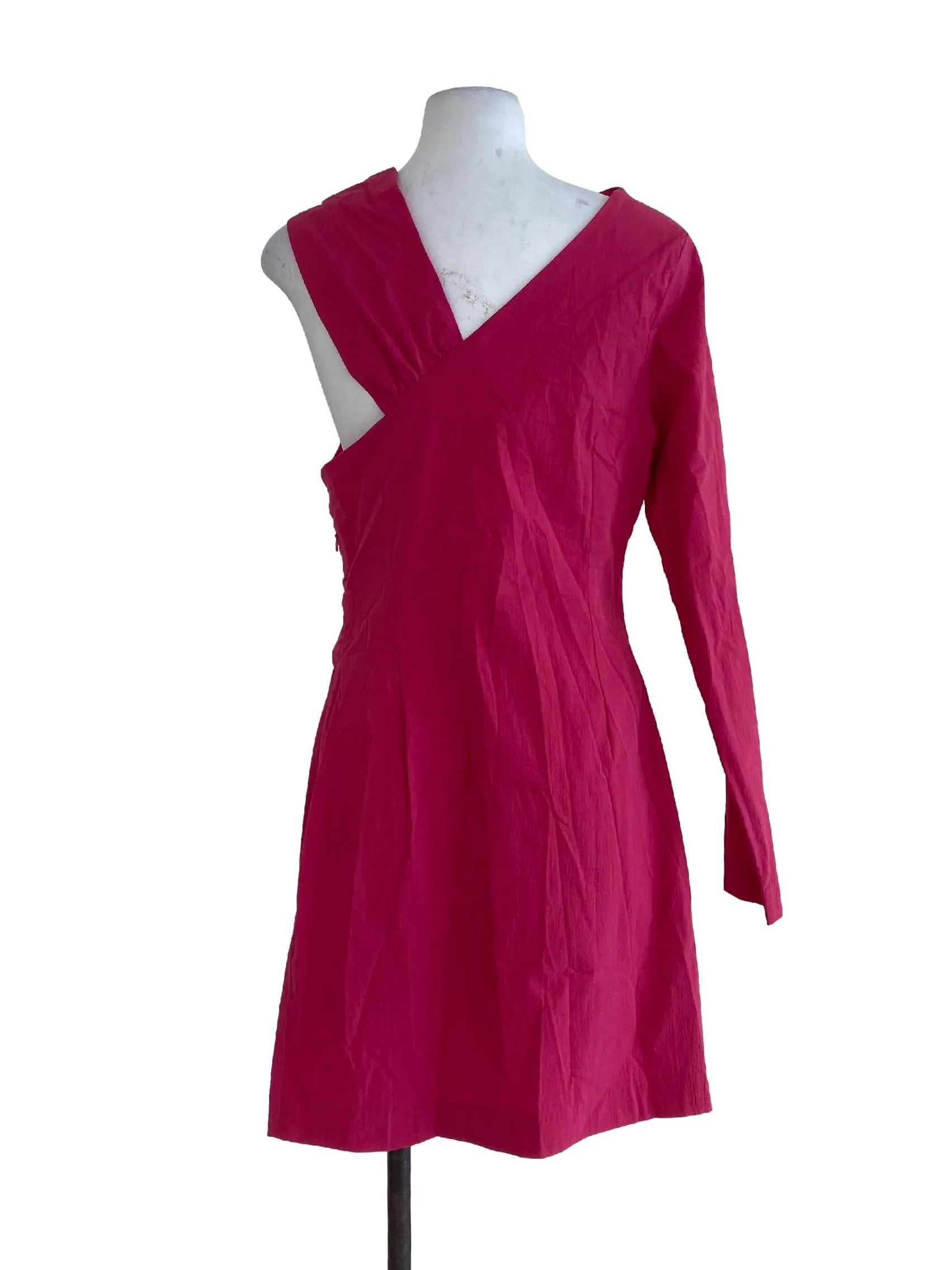 Pink Textured Dress