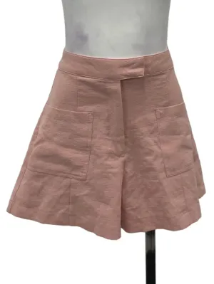 Pink Textured Shorts