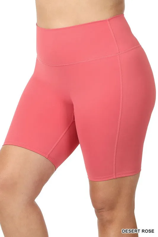 PLUS Athletic High Rise Biker Shorts- 3 colors!