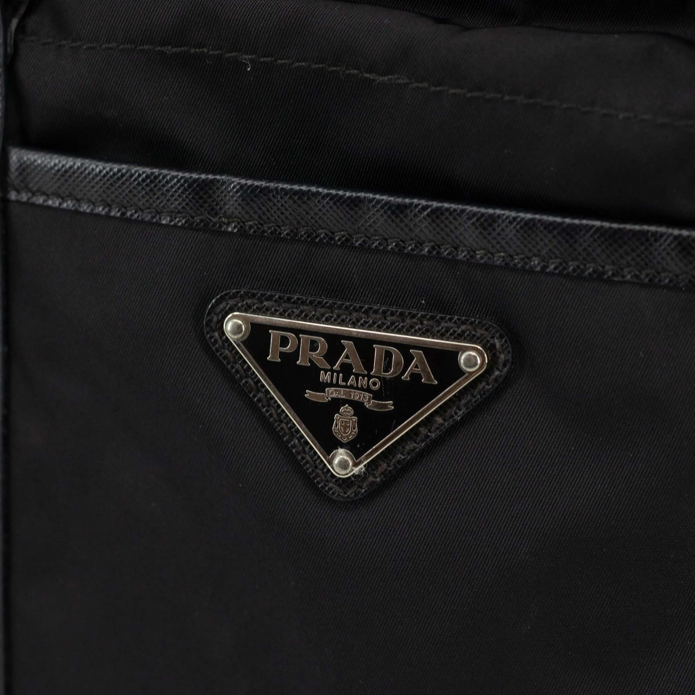 Prada Black Nylon Tessuto Shoulder Bag #1811