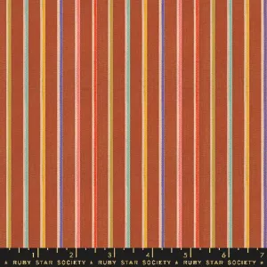 *PRE-ORDER* Warp & Weft Ooh Lucky Lucky, Sketch Stripe in Maple Flat Weave