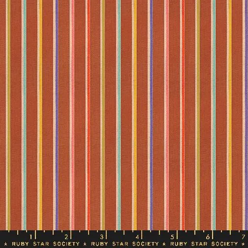 *PRE-ORDER* Warp & Weft Ooh Lucky Lucky, Sketch Stripe in Maple Flat Weave