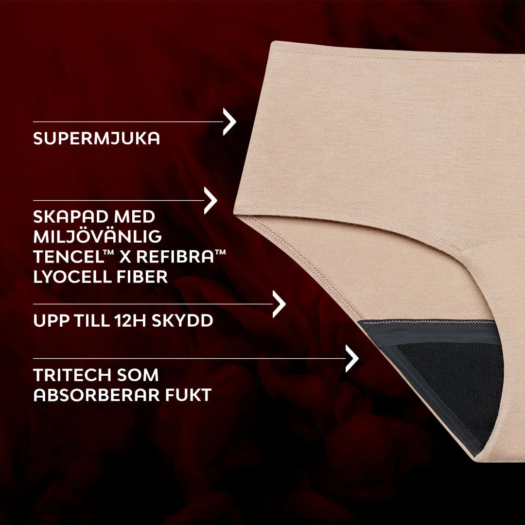 Premium Comfort Hipster Måttlig Mens Menstrosor