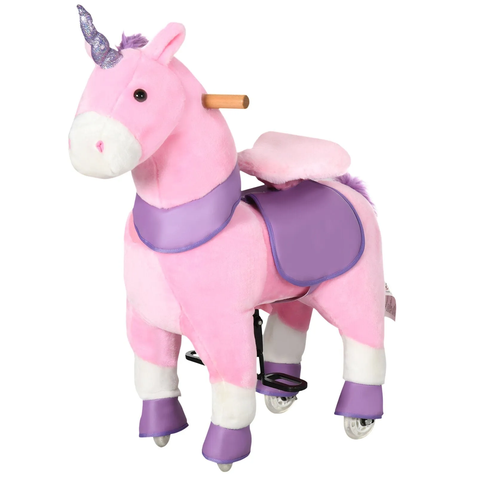 Premium Kids Wheeled Ride On Unicorn Rocking Horse Toy