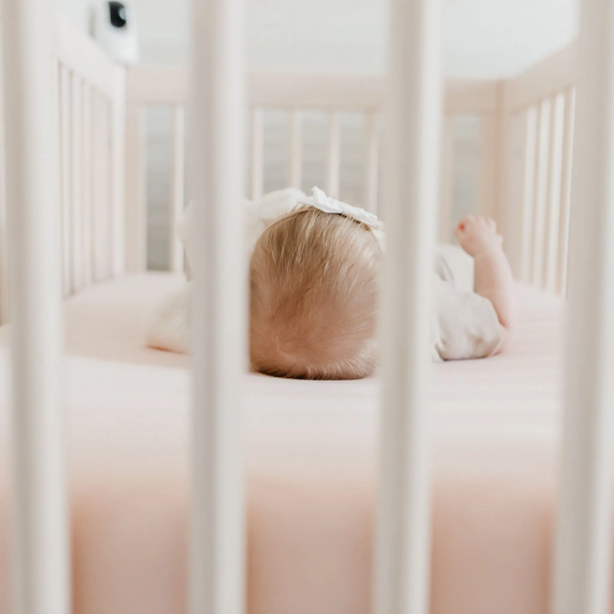 Premium Knit Fitted Crib Sheet - Blush