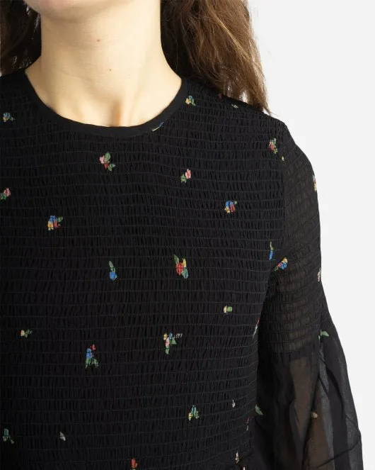 Printed Georgette - Black