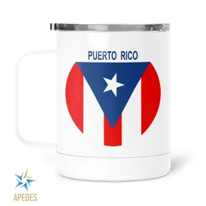 Puerto Rico Flag Stainless Steel Travel Mug 13 OZ