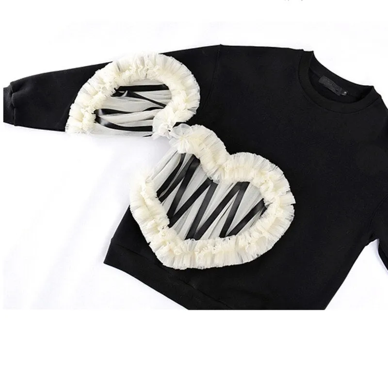 Pullovers Round Neck Loose Casual Sweatshirt