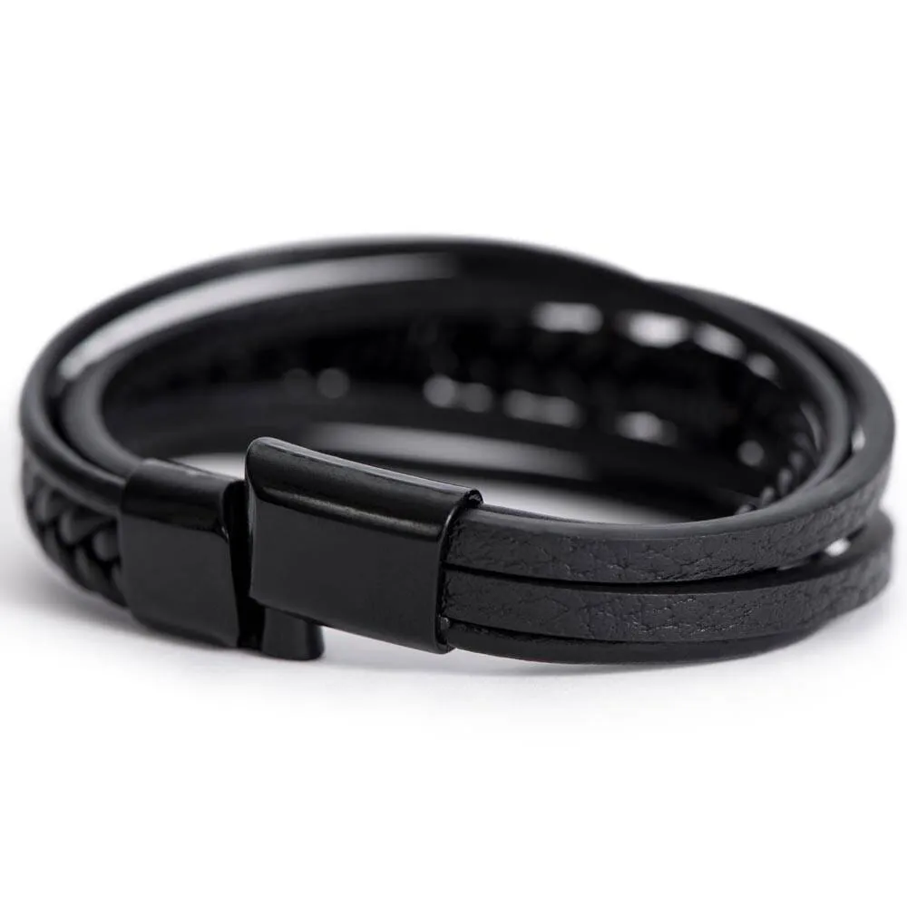 Pulsera de Cuero Cruzada para Hombre (Esposo): Un Regalo de Amor y Elegancia