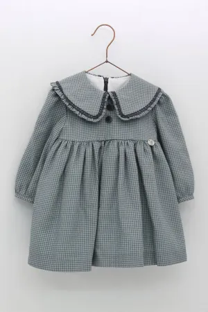 "Vita" Moss & Grey Checked Dress