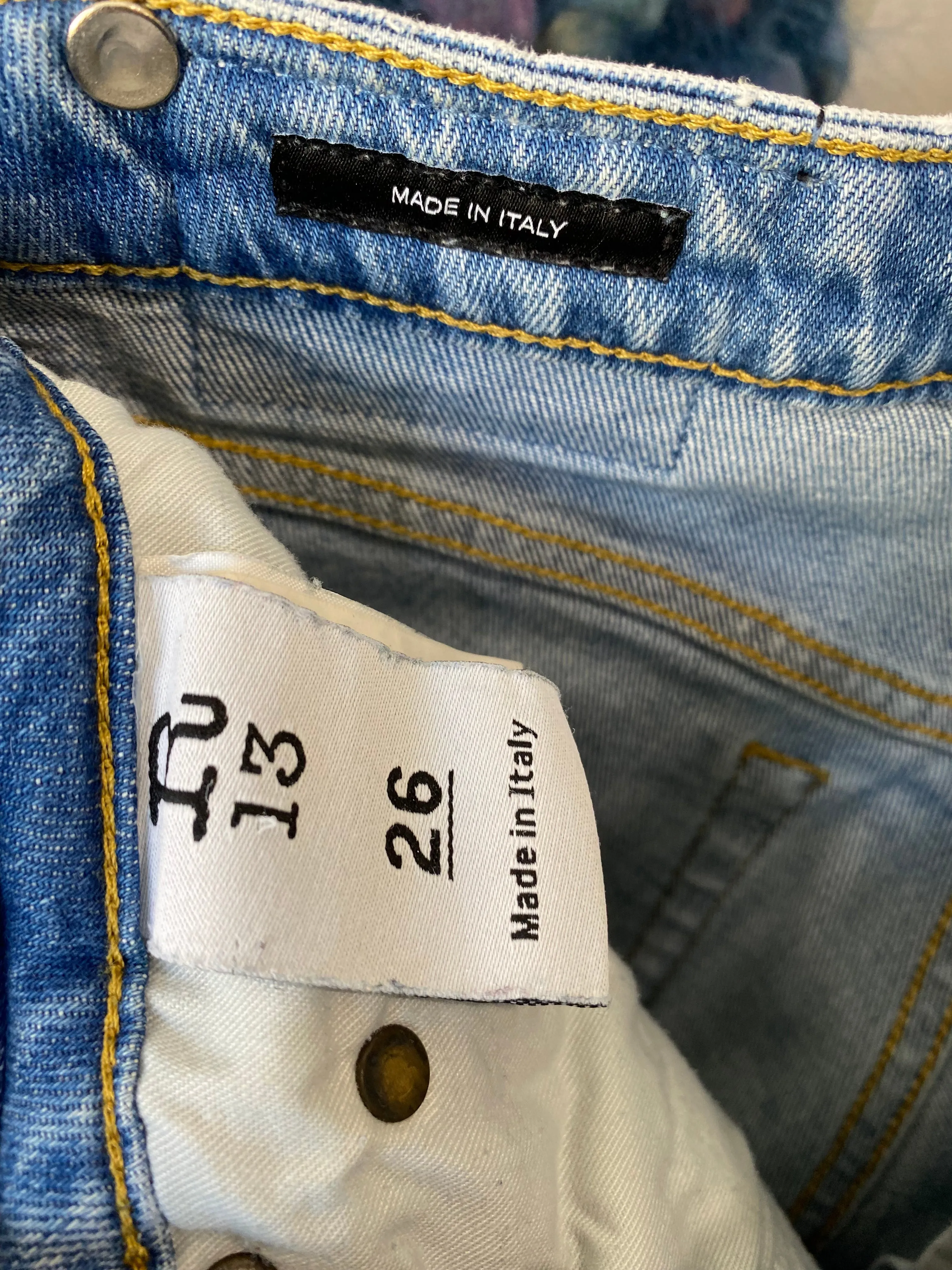 R13 Light Blue Kick Fit Jeans