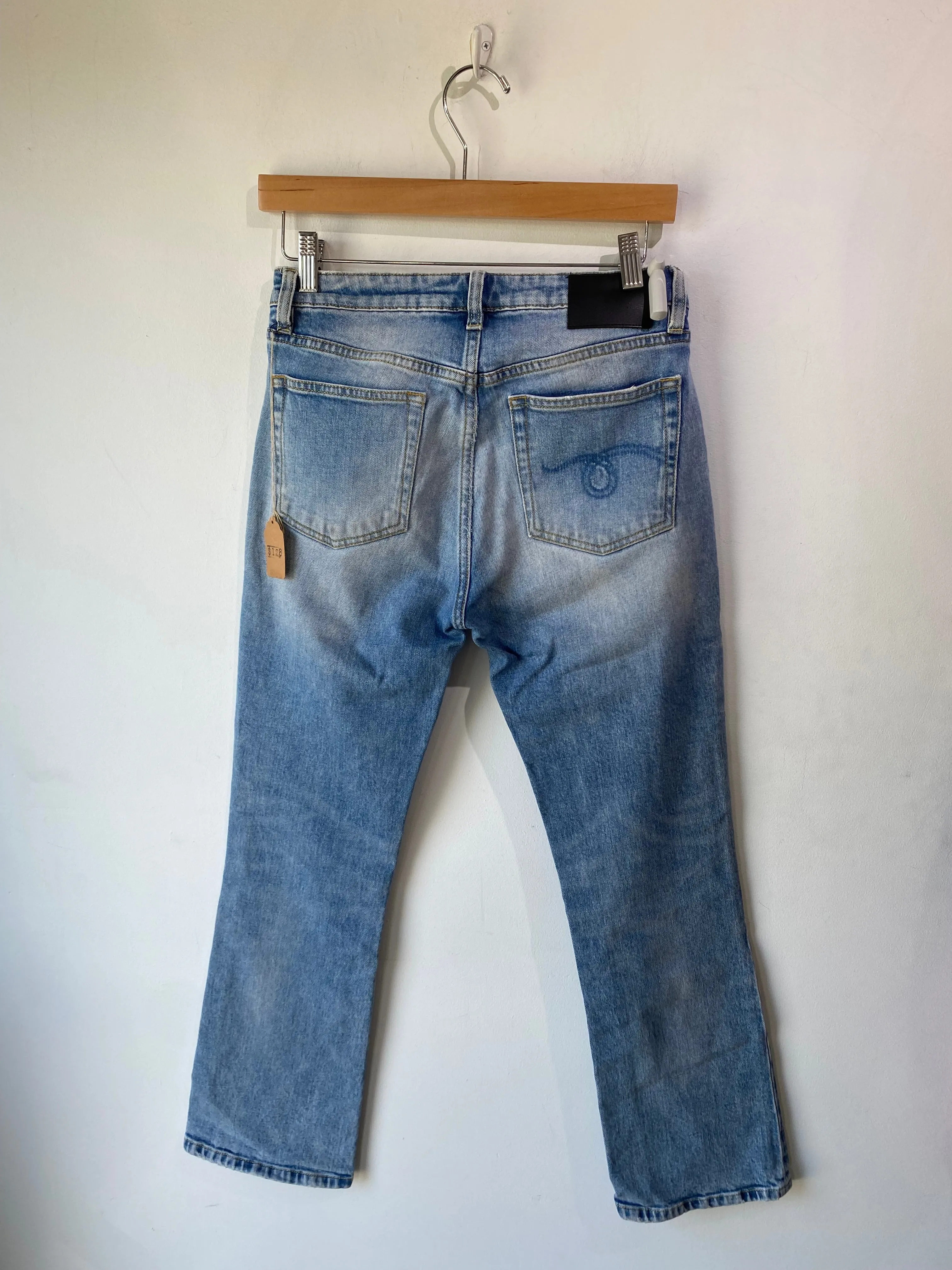 R13 Light Blue Kick Fit Jeans