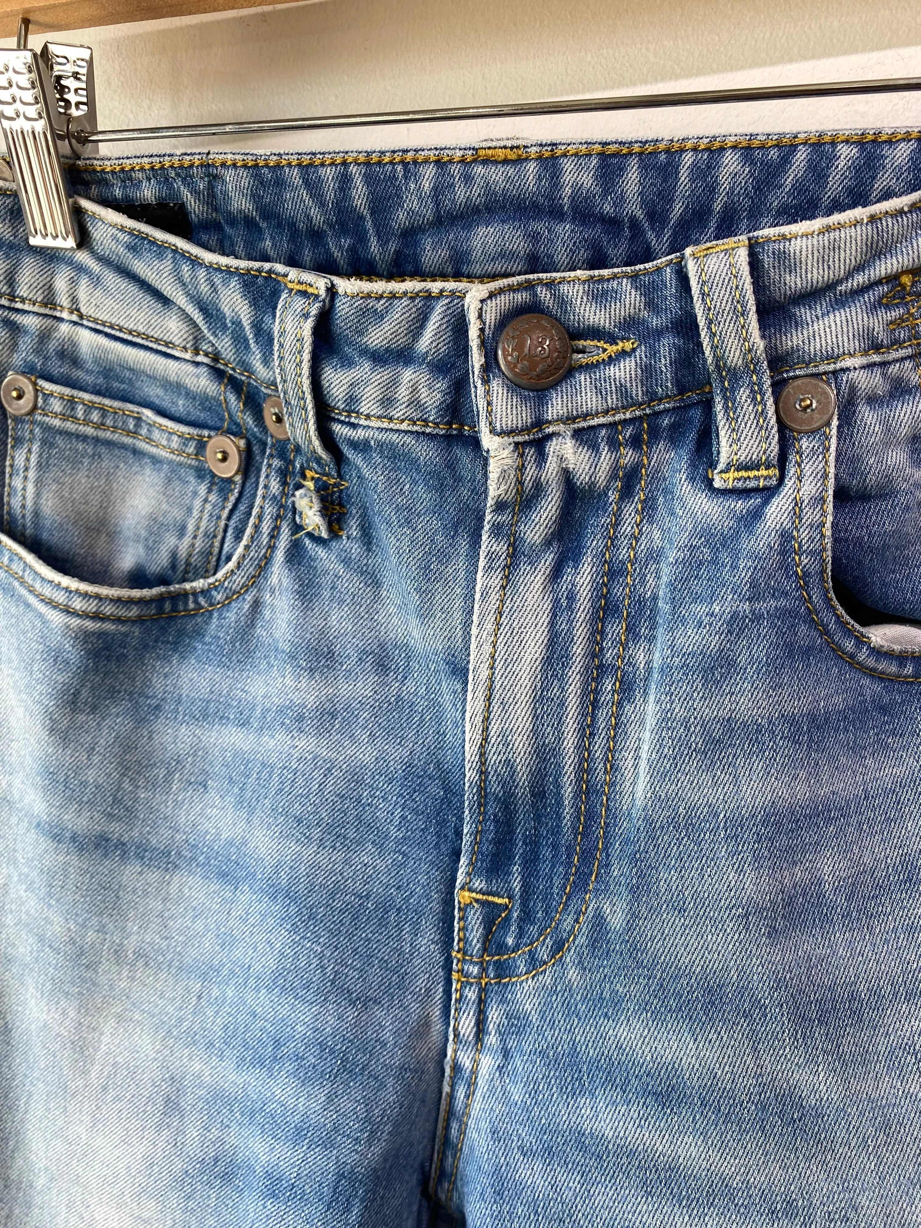 R13 Light Blue Kick Fit Jeans