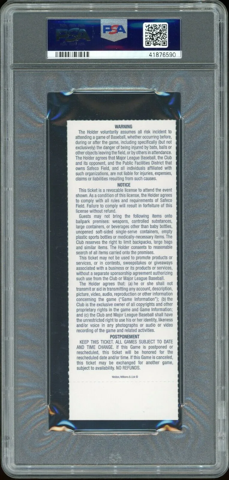 Rafael Devers Boston Red Sox 2017 vs Mariners MLB Debut Ticket PSA 10 Gem Mint