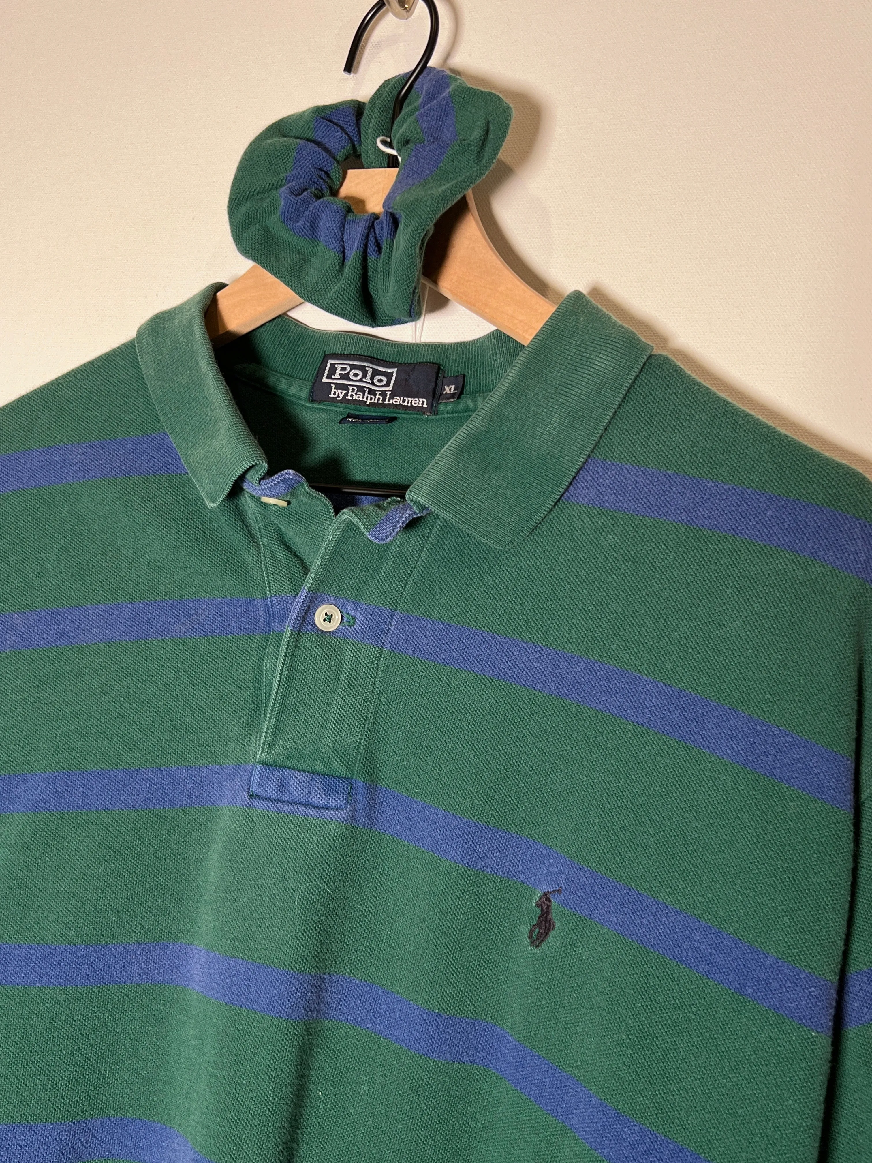 Ralph Lauren Striped Blue & Green Polo Crop Set (XL)