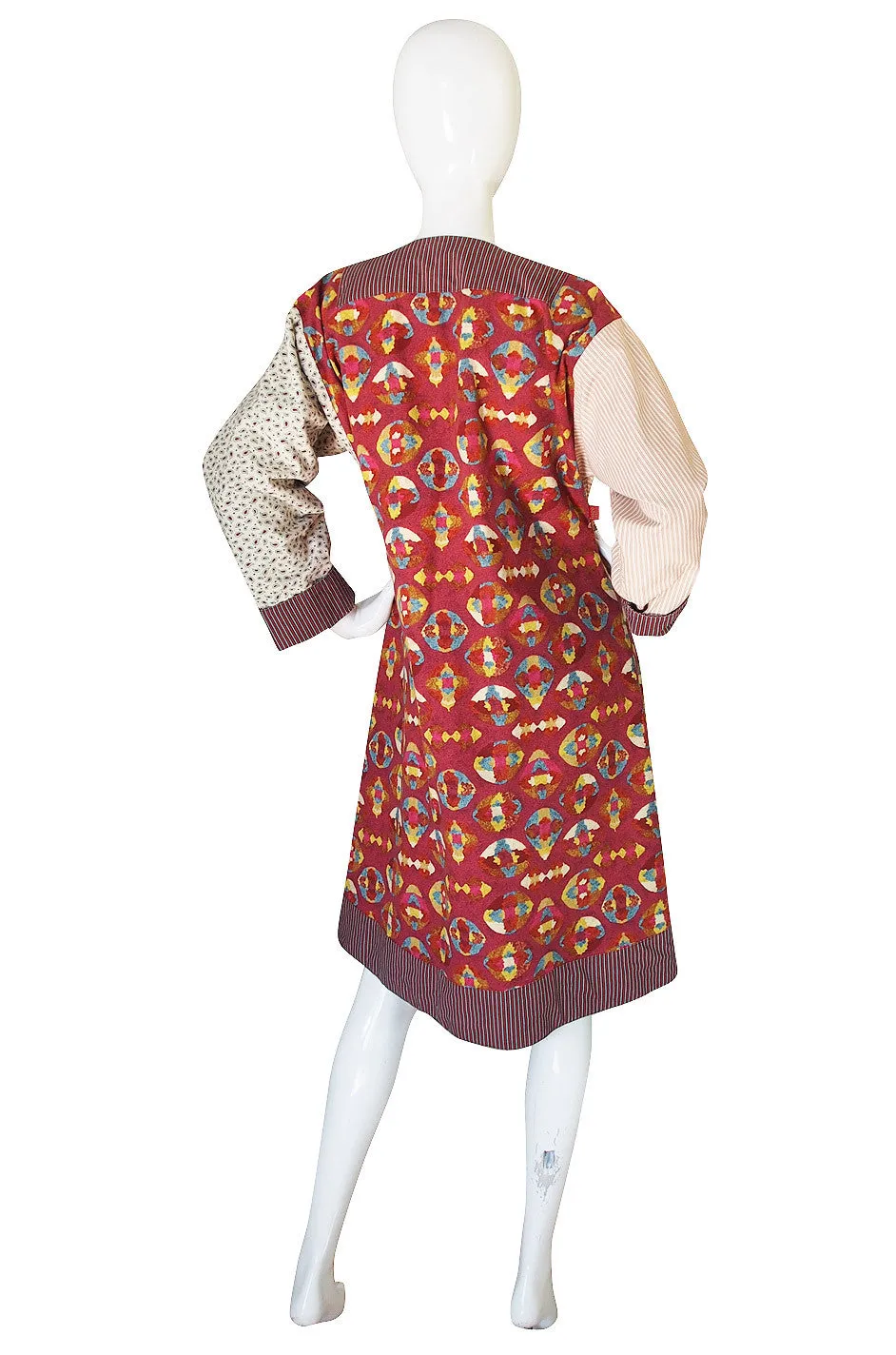 Rare 1980s Kenzo Jungle Multi Fabric Coat