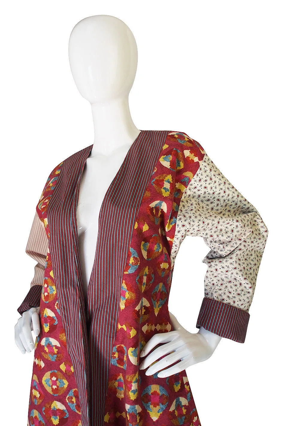 Rare 1980s Kenzo Jungle Multi Fabric Coat