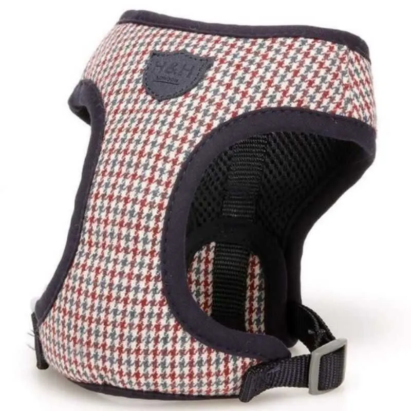Red & Blue Houndstooth Dog Harness