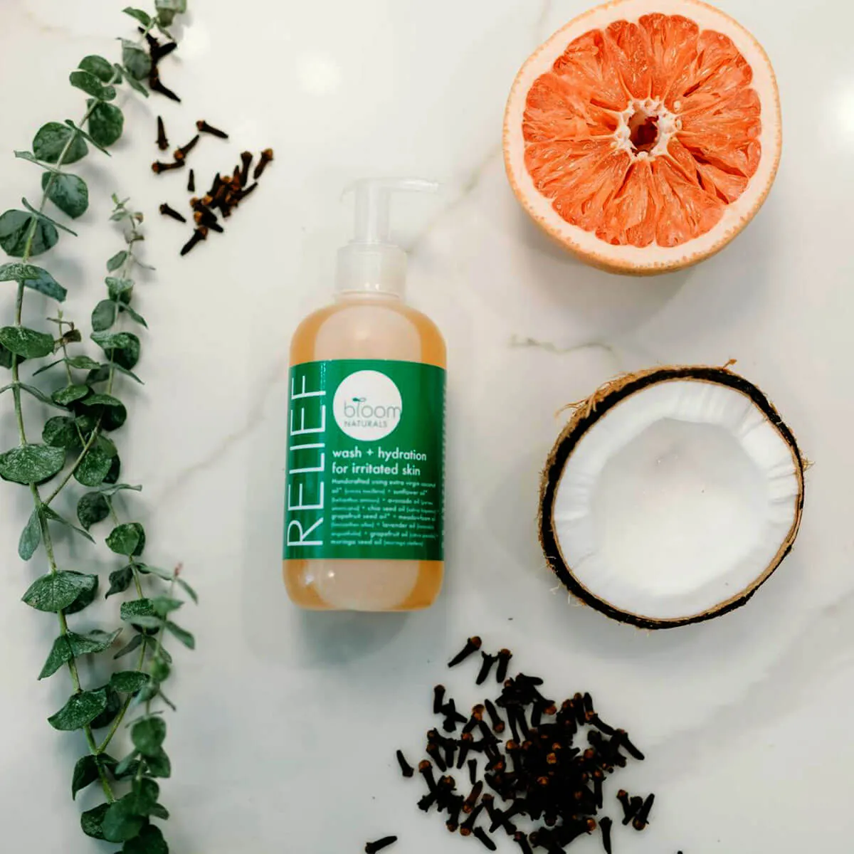 relief | wash & hydration for irritated skin | 32oz. refill
