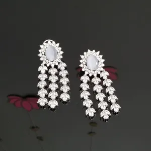 Reserved For Prathyusha Garimidi American Diamond Long Earrings ST12
