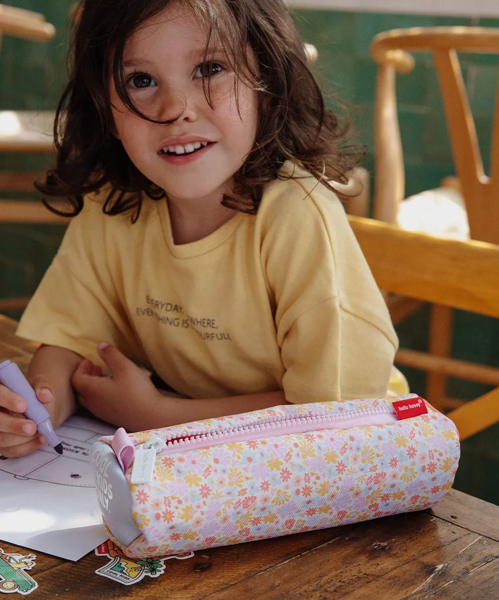 Retro Flowers Pencil Case