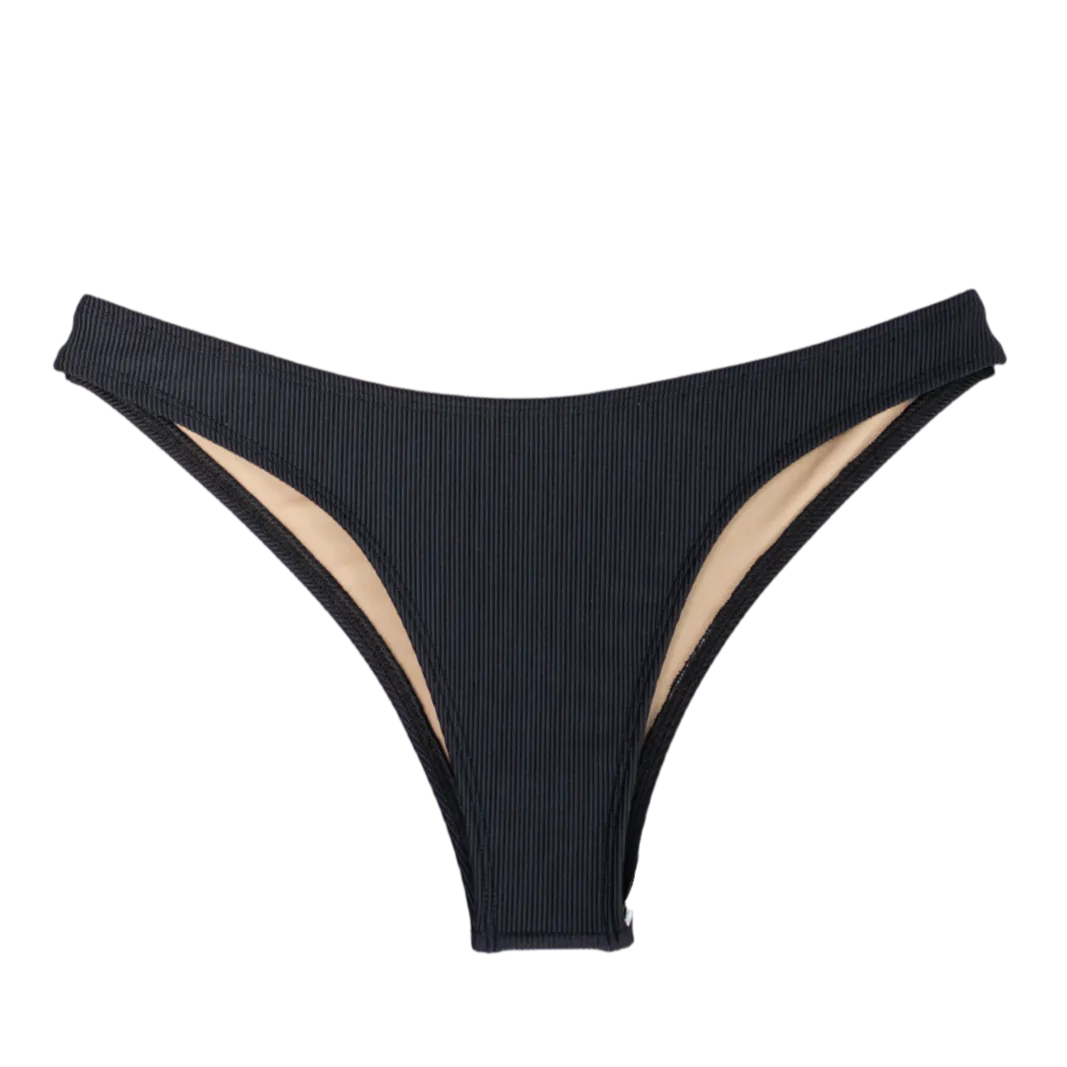 Ribbed Black Seana Bottom