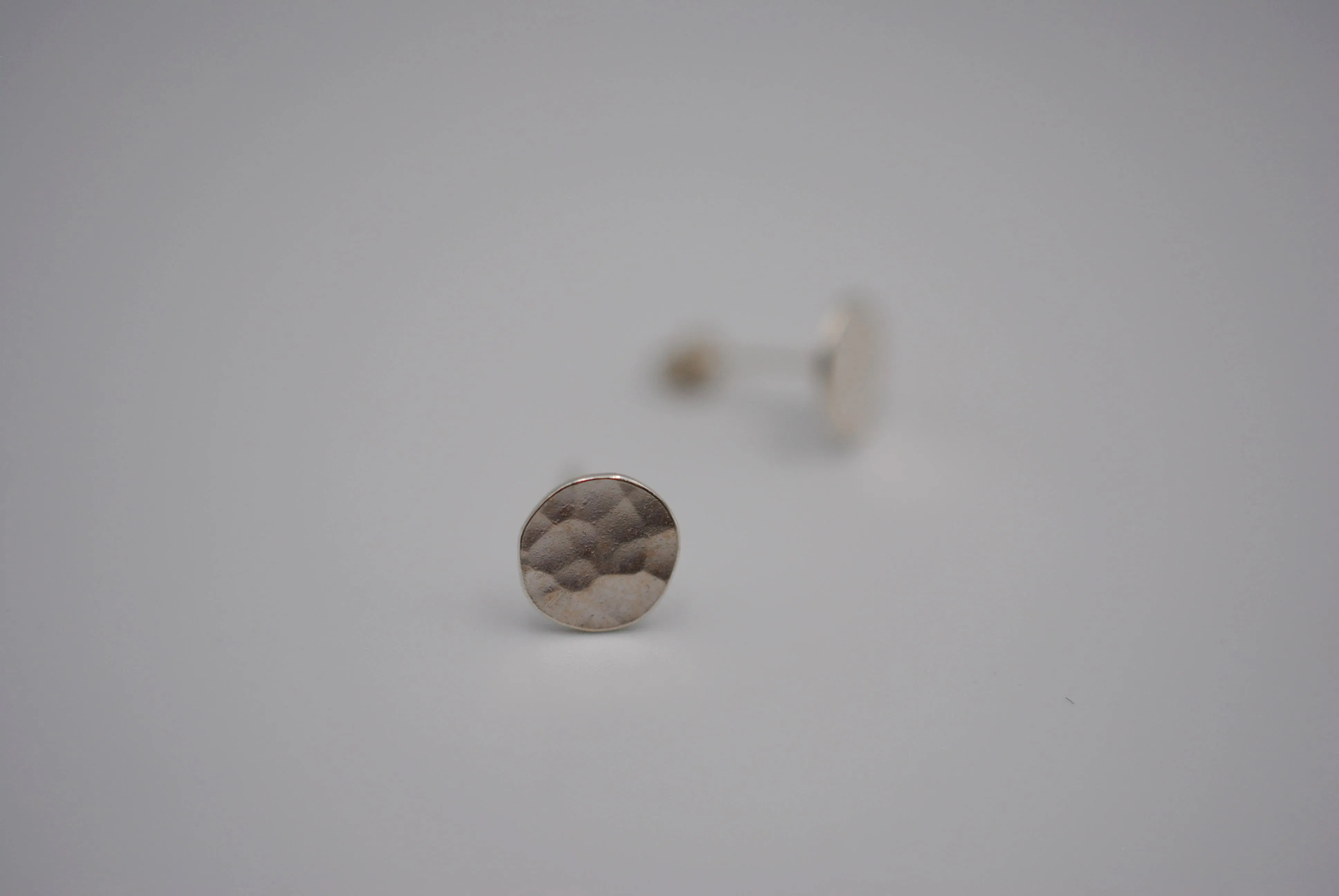 Rock Circle Post Earrings