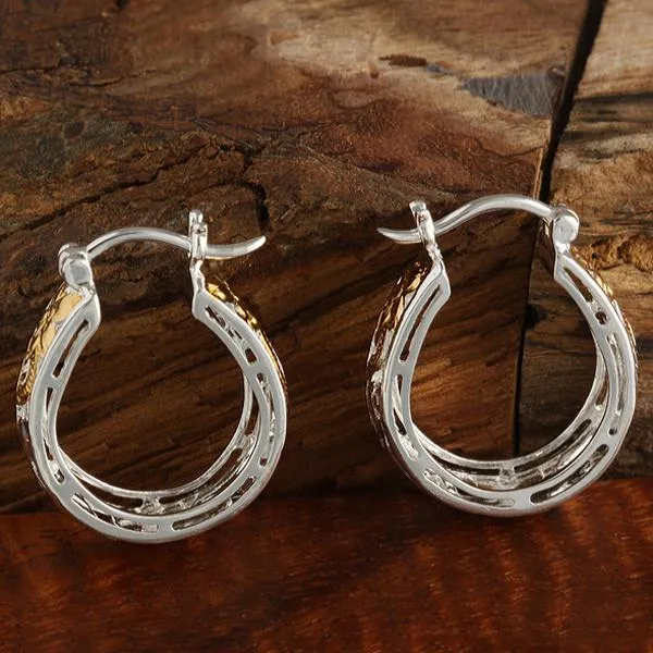 Round Scroll See Through Earrings (S)