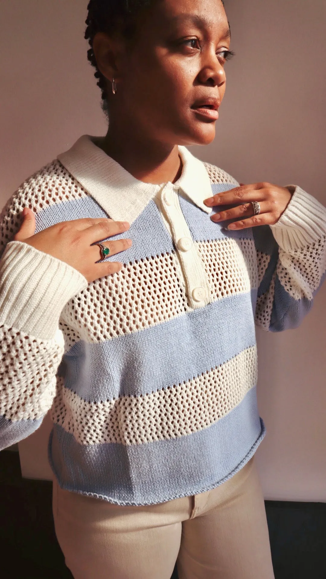 Rugby Collared Pullover Sweater