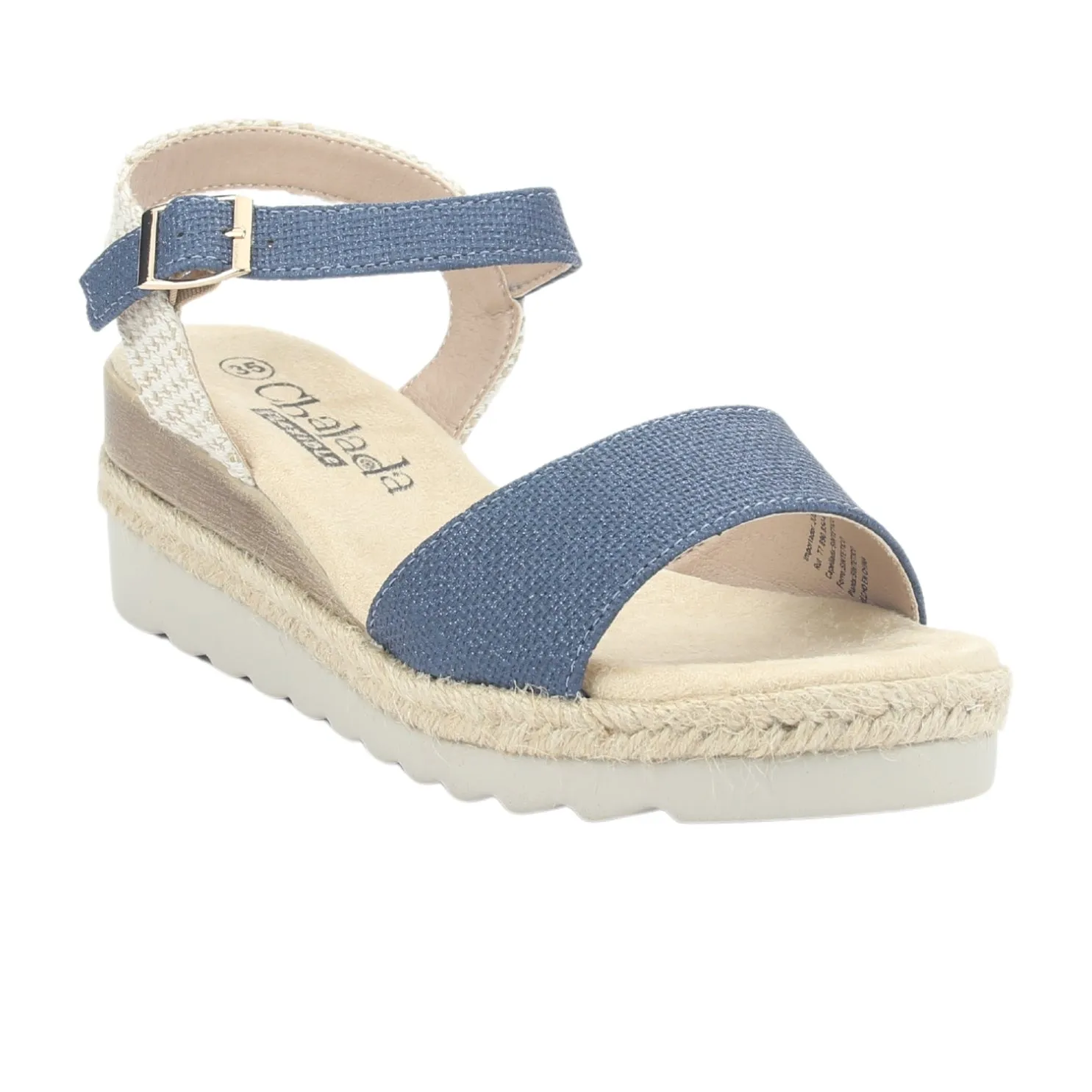 Sandalia Chalada Mujer Garda-1 Azul Casual