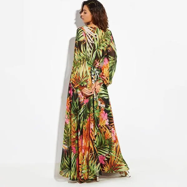 Scarlet Flowers Dress
