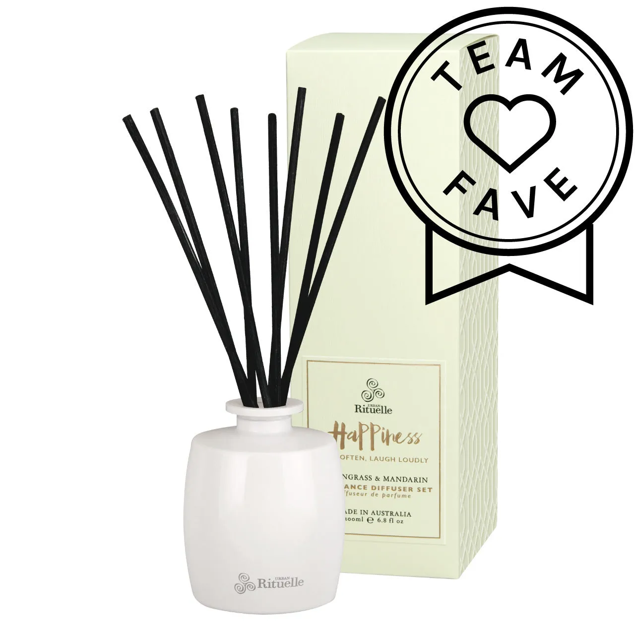 Scented Offerings Happiness • Lemongrass & Mandarin Fragrance Diffuser Set