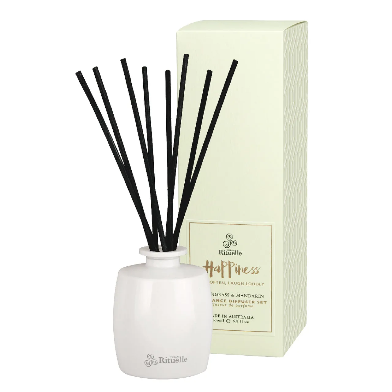 Scented Offerings Happiness • Lemongrass & Mandarin Fragrance Diffuser Set