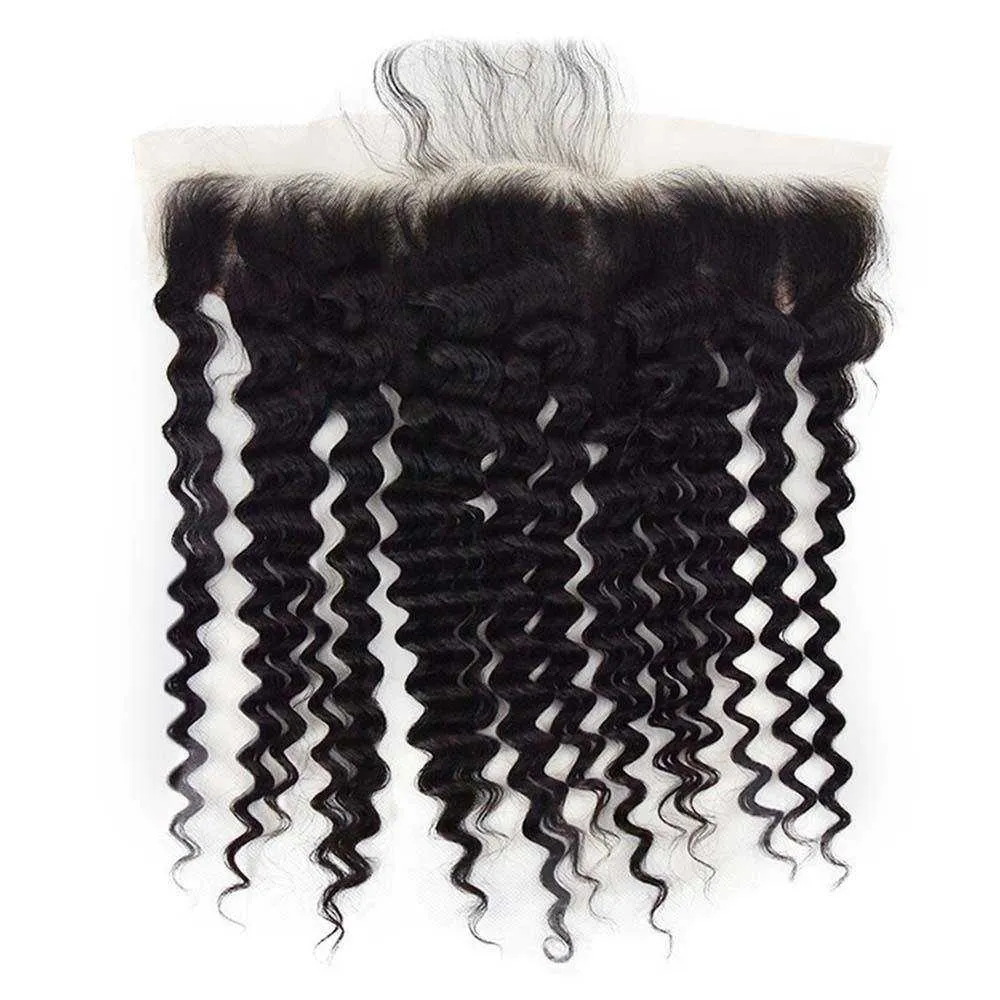 Sdamey 13x4 Deep Wave Transparent Lace Frontal