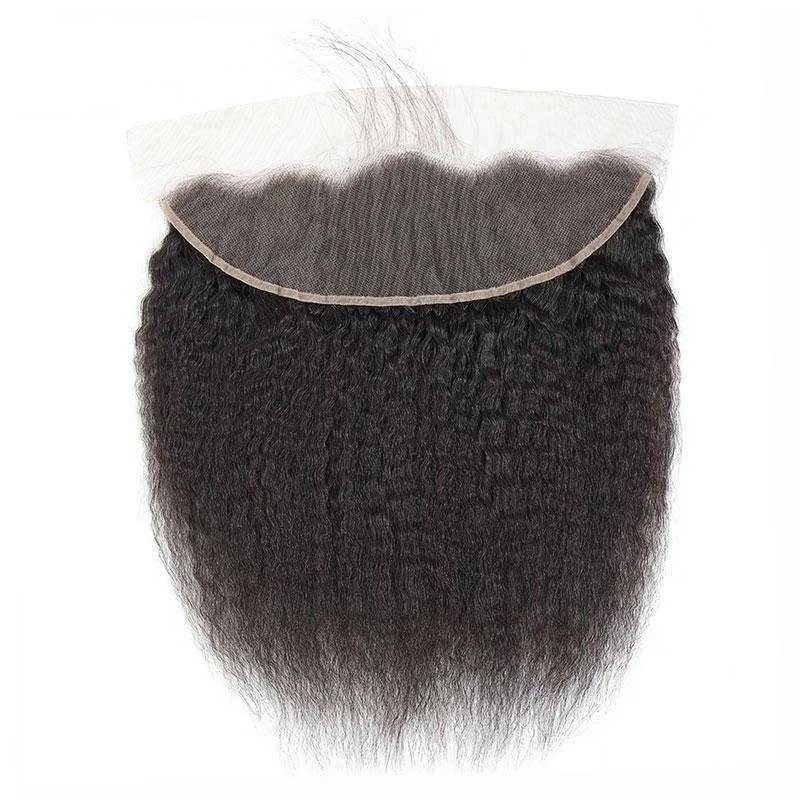 Sdamey 13x4 Kinky Straight Transparent Lace Frontal