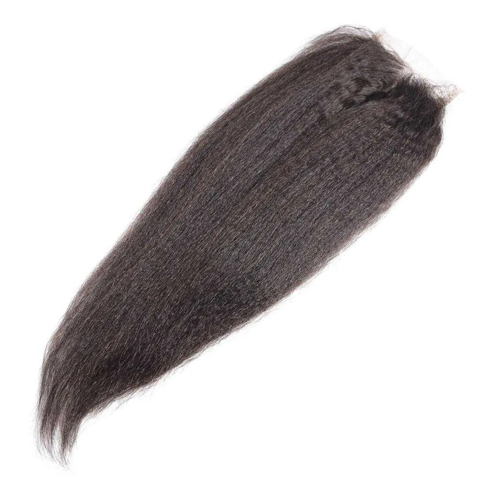 Sdamey Brazilian Kinky Straight Transparent 4x4/5x5 Lace Closure
