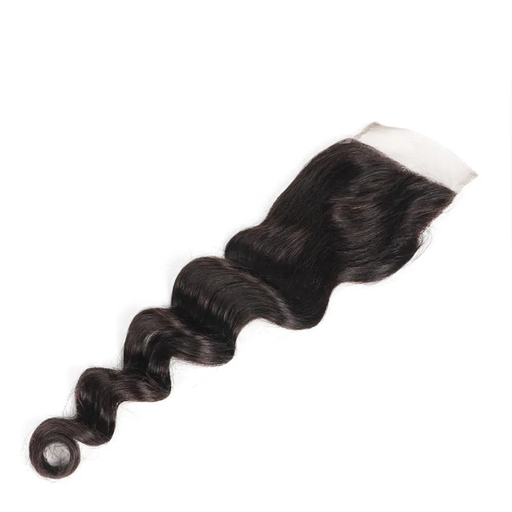Sdamey Brazilian Loose Deep Transparent 4x4/5x5 Lace Closure