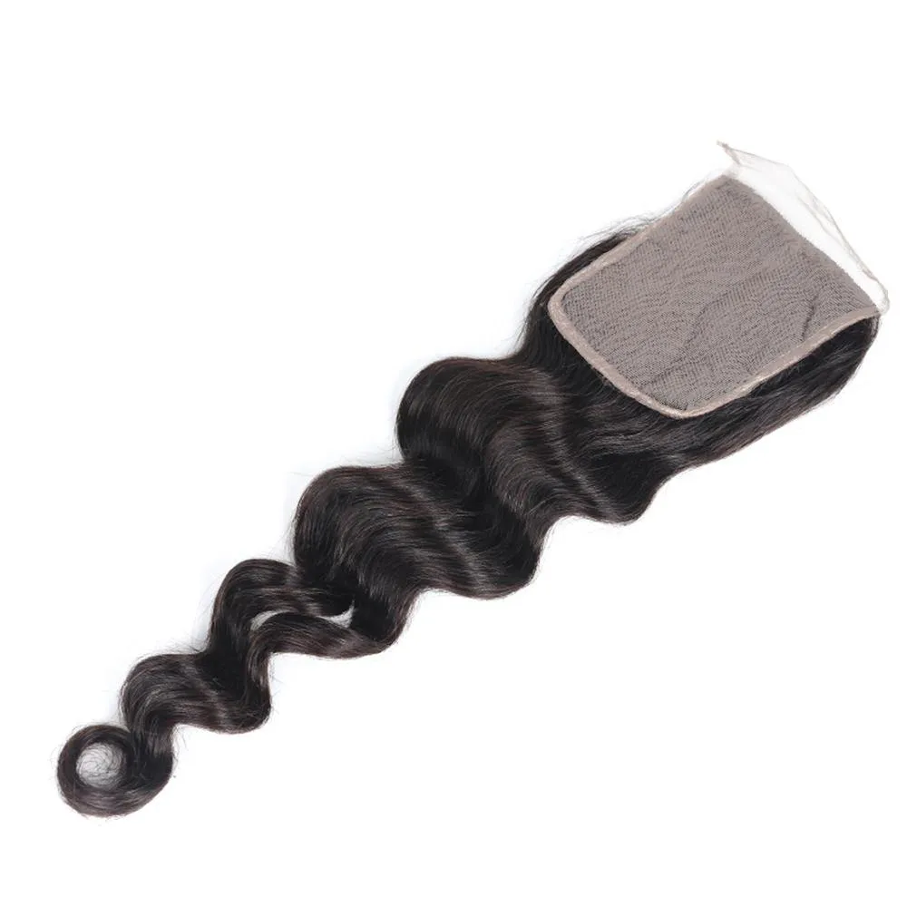 Sdamey Brazilian Loose Deep Transparent 4x4/5x5 Lace Closure